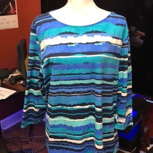 Ruby Rd. Tops - Ruby Road blouse 3/4 length sleeves Ruby Rd. Tops - Ruby Road blouse 3/4 length sleeves